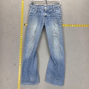 Vintage Levis Engineered Jeans Womens Blue Twisted Zip Fly Fits 24x26